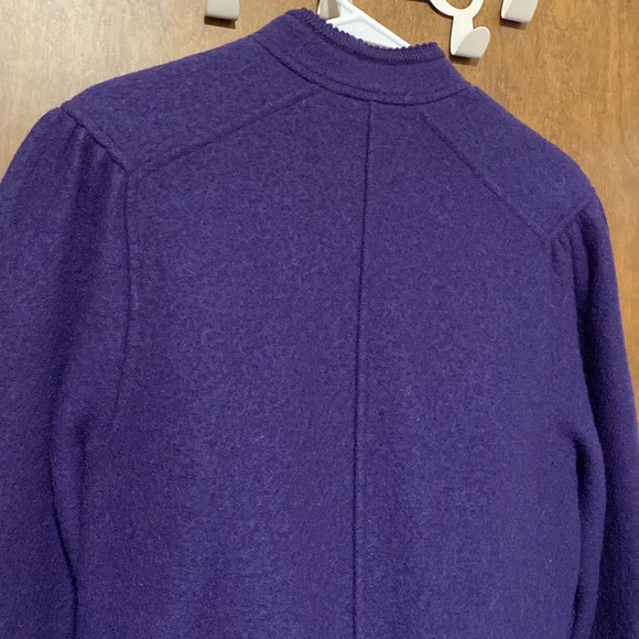 GEIGER Vintage Tyrol jacket. 100% deep plum boiled wool! BEAUTIFUL!!! - Picture 3 of 16